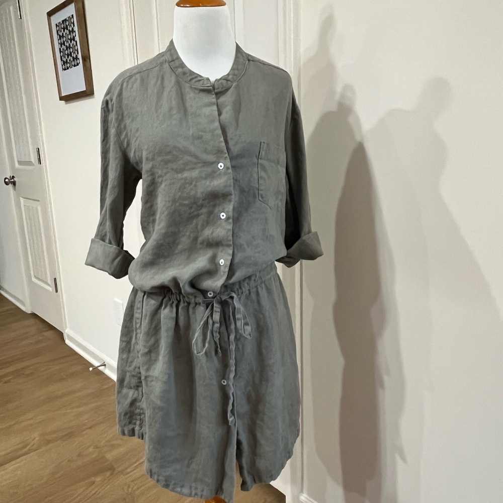 James Perse Gray Linen dress